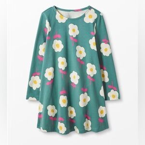 Hanna Andersson Floral Swing Pocket Dress Size 8